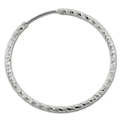 SilberDream Creole Beauty 30mm Ohrring 925 Silber SDO0953