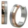 SilberDream Creole Bicolor rose silber 1,8cm 925 Sterling Silber Damen SDO4429E