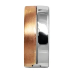 SilberDream Creole Bicolor rose silber 1,2cm 925 Sterling Silber Damen SDO4417E