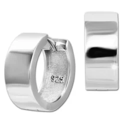 SilberDream Creole Big glanz 1,5cm 925er Sterling Silber Damen Ohrringe SDO4422J