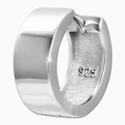SilberDream Creole Big glanz 1,5cm 925er Sterling Silber Damen Ohrringe SDO4422J