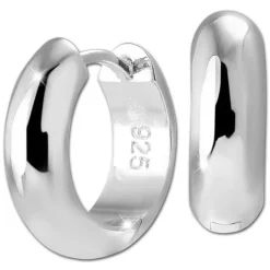 SilberDream Creole Big massiv 1,7cm 925 Sterling Silber Damen Ohrringe SDO4430J
