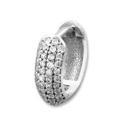 SilberDream Creole Big 4-reihig Zirkonia weiß 925 Sterling Silber Damen SDO4332W