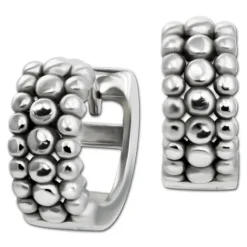 SilberDream Creole Blow 925er Sterling Silber Damen Ohrringe SDO4416J