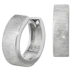 SilberDream Creole Brushed 1,5cm 925er Sterling Silber Damen Ohrringe SDO4420J