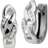 SilberDream Creole Chain Zirkonia 925 Sterling Silber Damen Ohrringe SDO4458W