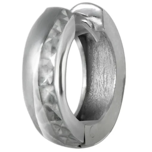 SilberDream Creole diamantiert 14mm 925 Sterling Silber Ohrring SDO392J