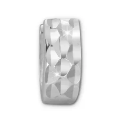 SilberDream Creole diamantiert 11mm 925 Sterling Silber Ohrring SDO393J