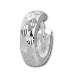 SilberDream Creole Dots 14mm 925 Sterling Silber Ohrring SDO4277J