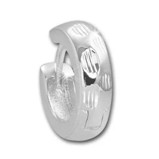 SilberDream Creole Dots 14mm 925 Sterling Silber Ohrring SDO4277J