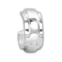 SilberDream Creole Double 12mm 925 Sterling Silber Ohrring SDO4281J