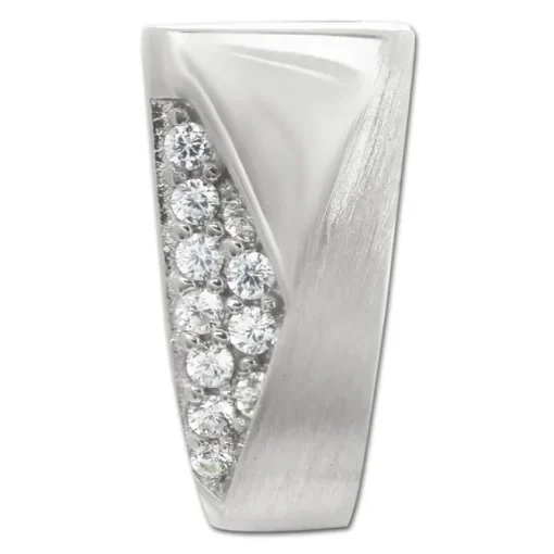 SilberDream Creole Dreiecke Zirkonia weiß 925 Sterling Silber Damen SDO4355W