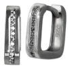 SilberDream Creole -eckig- Zirkonia weiß 925er Silber Damen SDO4363S