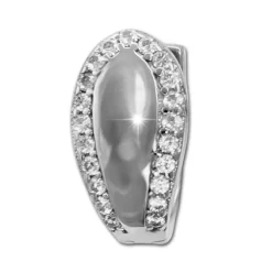 SilberDream Creole Elegance Zirkonia weiß 925 Sterling Silber Damen SDO4357W