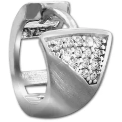 SilberDream Creole Elegance Zirkonia weiß 925 Sterling Silber Damen SDO4307W