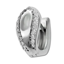 SilberDream Creole Elegance Zirkonia weiß 925 Sterling Silber Damen SDO4357W