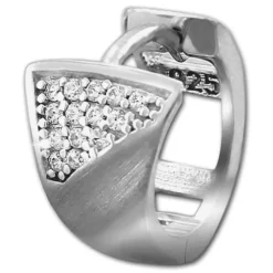 SilberDream Creole Elegance Zirkonia weiß 925 Sterling Silber Damen SDO4307W