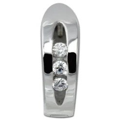 SilberDream Creole 3er Zirkonia weiß 925 Sterling Silber Damen SDO4411W