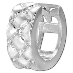 SilberDream Creole Fancy Zirkonia weiß 925 Sterling Silber Damen SDO4265W