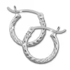 SilberDream Creole gedreht 15mm Damen Ohrring 925 Sterling Silber SDO0061J