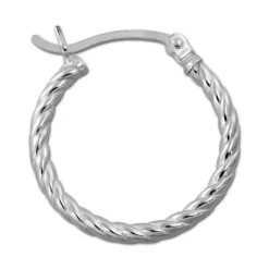 SilberDream Creole gedreht 20mm Damen Ohrring 925 Sterling Silber SDO0062J