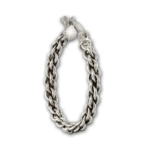 SilberDream Creole Geflecht 925 Sterling Silber Damen Ohrring SDO67312