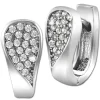 SilberDream Creole Glamour Zirkonia weiß 925 Sterling Silber Damen SDO4327W