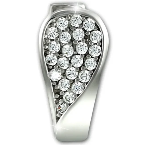 SilberDream Creole Glamour Zirkonia weiß 925 Sterling Silber Damen SDO4327W