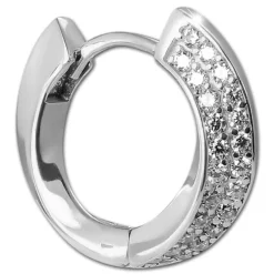 SilberDream Creole Glamour 2cm 925 Sterling Silber Damen Ohrringe SDO4438W