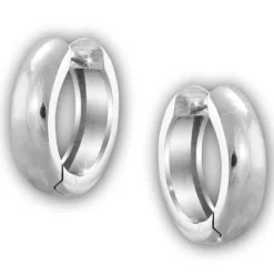SilberDream Creole Glanz 14mm 925 Sterling Silber Ohrring SDO4300J