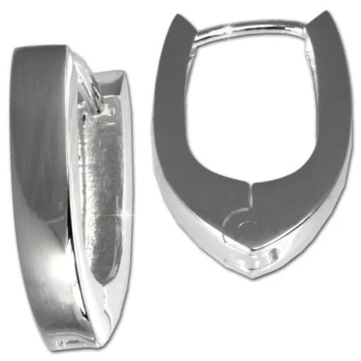 SilberDream Creole glanz 925 Sterling Silber Ohrring SDO307
