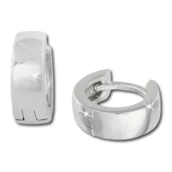 SilberDream Creole Glanz klein 12mm 925 Sterling Silber Ohrring SDO333S2