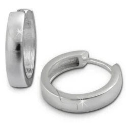 SilberDream Creole Glanz 15mm 925 Sterling Silber Ohrring SDO348S