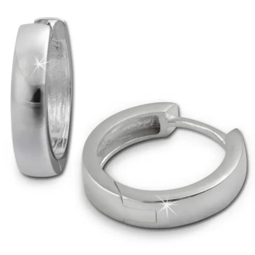 SilberDream Creole Glanz 15mm 925 Sterling Silber Ohrring SDO348S