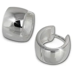 SilberDream Creole Glanz 13mm 925 Sterling Silber Ohrring SDO372S