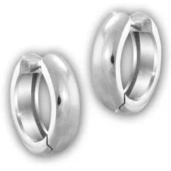 SilberDream Creole Glanz 15mm 925 Sterling Silber Ohrring SDO4299J