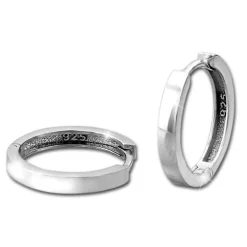 SilberDream Creole Glanz 17mm 925 Sterling Silber Ohrring SDO4310J