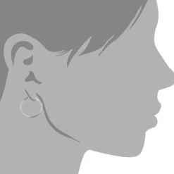 SilberDream Creole Glanz 25mm Ohrringe 925 Sterling Silber SDO0142