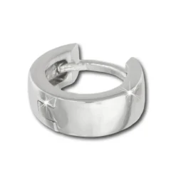 SilberDream Creole Glanz klein 12mm 925 Sterling Silber Ohrring SDO333S2