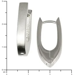 SilberDream Creole glanz 925 Sterling Silber Ohrring SDO307