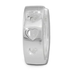 SilberDream Creole Herz 925 Sterling Silber Damen Ohrring SDO373S