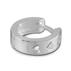SilberDream Creole Herz 925 Sterling Silber Damen Ohrring SDO373S