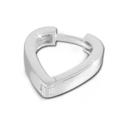 SilberDream Creole Herz glanz 925 Sterling Silber Damen Ohrring SDO374S