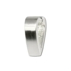 SilberDream Creole Herz matt 925 Sterling Silber Ohrring SDO304