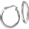 SilberDream Creole Hoop 925 Sterling Silber Damen Ohrringe SDO4461J