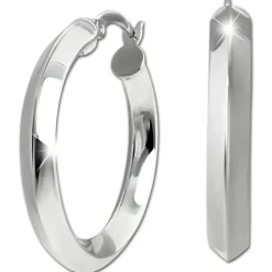 SilberDream Creole Hoop 925 Sterling Silber Damen Ohrringe SDO4462J