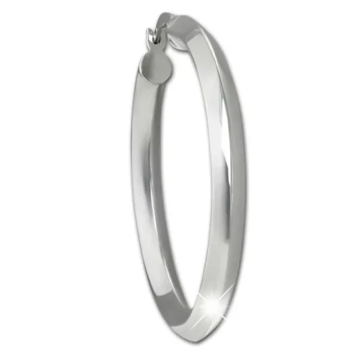SilberDream Creole Hoop 925 Sterling Silber Damen Ohrringe SDO4461J