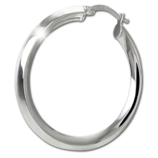 SilberDream Creole Hoop 925 Sterling Silber Damen Ohrringe SDO4461J