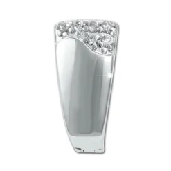 SilberDream Creole Klassik Zirkonia weiß 925 Sterling Silber Damen SDO4354W