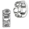 SilberDream Creole Kreise Zirkonia weiß 925 Sterling Silber Damen SDO4328W
